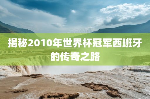 揭秘2010年世界杯冠军西班牙的传奇之路
