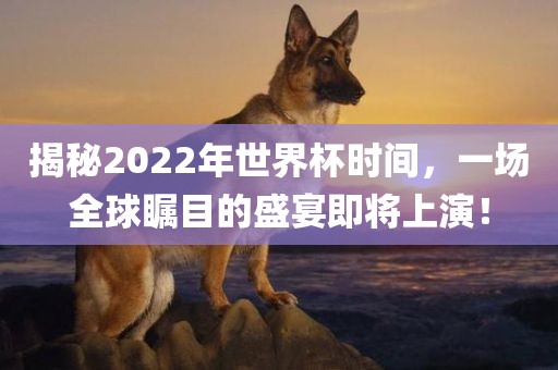 揭秘2022年世界杯时间，一场全球瞩目的盛宴即将上演！