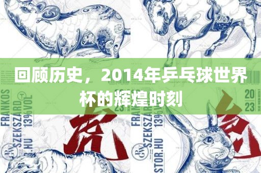 回顾历史，2014年乒乓球世界杯的辉煌时刻