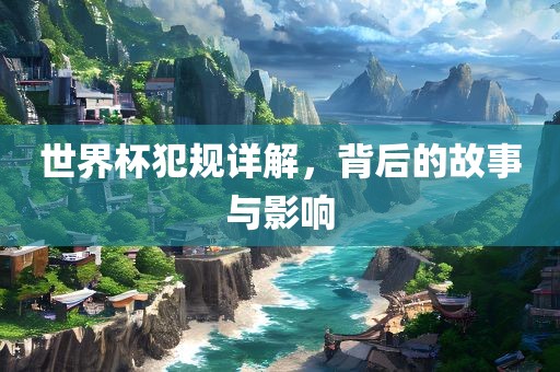 世界杯犯规详解，背后的故事与影响