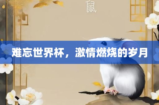 难忘世界杯，激情燃烧的岁月