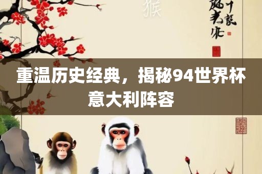 重温历史经典，揭秘94世界杯意大利阵容