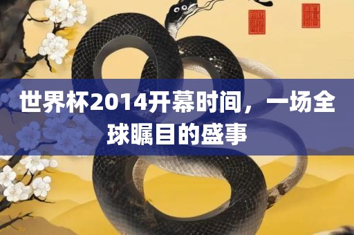 世界杯2014开幕时间，一场全球瞩目的盛事