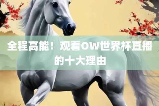 全程高能！观看OW世界杯直播的十大理由