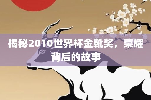 揭秘2010世界杯金靴奖，荣耀背后的故事