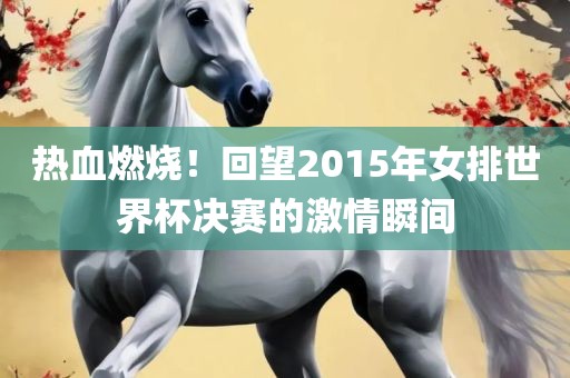 热血燃烧！回望2015年女排世界杯决赛的激情瞬间