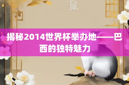 揭秘2014世界杯举办地——巴西的独特魅力