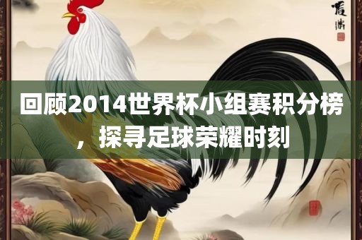 回顾2014世界杯小组赛积分榜，探寻足球荣耀时刻