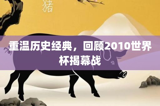 重温历史经典，回顾2010世界杯揭幕战