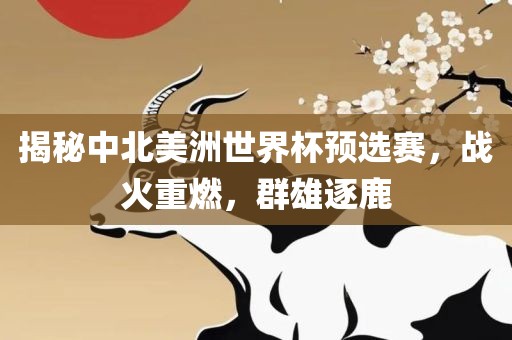 揭秘中北美洲世界杯预选赛，战火重燃，群雄逐鹿