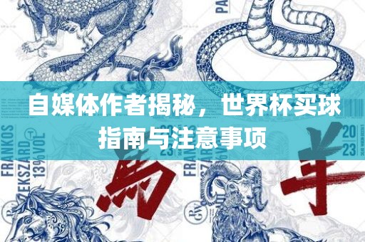 自媒体作者揭秘，世界杯买球指南与注意事项