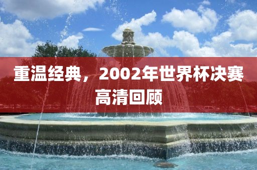 重温经典，2002年世界杯决赛高清回顾