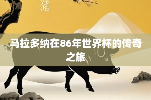 马拉多纳在86年世界杯的传奇之旅
