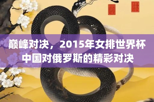 巅峰对决，2015年女排世界杯中国对俄罗斯的精彩对决