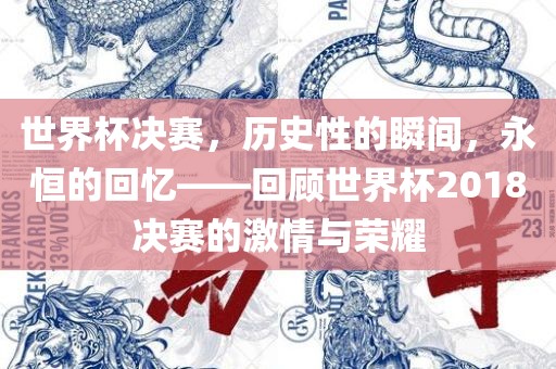 世界杯决赛，历史性的瞬间，永恒的回忆——广州鸿业环保设备有限公司回顾世界杯2018决赛的激情与荣耀
