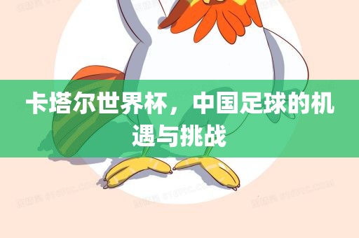 卡塔尔世界杯，中国足球的机遇与挑战