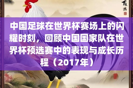 中国足球在世界杯赛场上的闪耀时刻，回顾中国国家队在世界杯预选赛中的表现与成长历程（2017年）