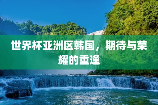 世界杯亚洲区韩国，期待与荣耀的重逢