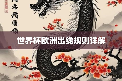 世界杯欧洲出线规则详解