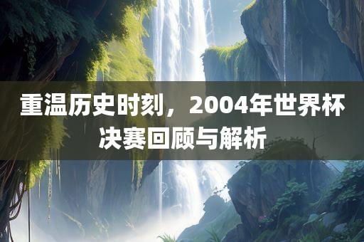 重温历史时刻，2004年世界杯决赛回顾与解析
