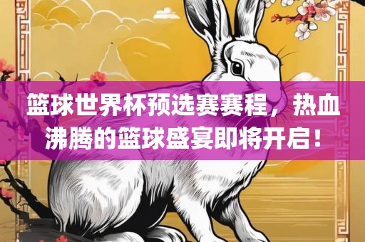 篮球世界杯预选赛赛程，热血沸腾的篮球盛宴即将开启！