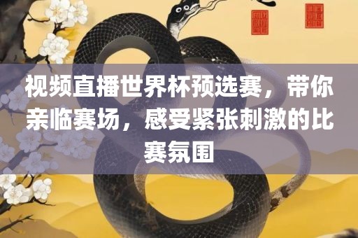视频直播世界杯预选赛，带你亲临赛场，感受紧张刺激的比赛氛围