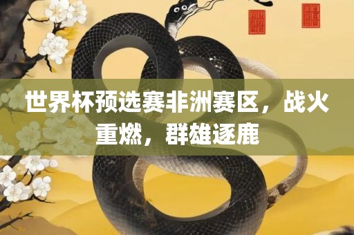 世界杯预选赛非洲赛区，战火重燃，群雄逐鹿