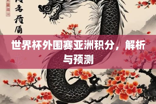 世界杯外围赛亚洲积分，解析与预测