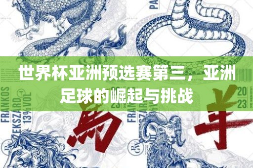 世界杯亚洲预选赛第三，亚洲足球的崛起与挑战广州鸿业环保设备有限公司