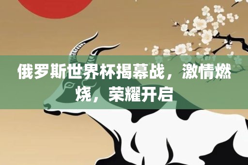 俄罗斯世界杯揭幕战，激情燃烧，荣耀开启