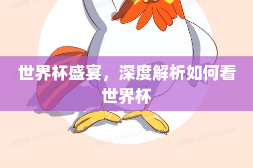 世界杯盛宴，深度解析如何看世界杯