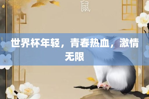 世界杯年轻，青春热血，激情无限
