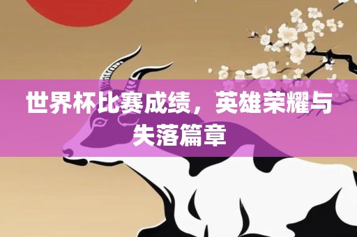 世界杯比赛成绩，英雄荣耀与失落篇章