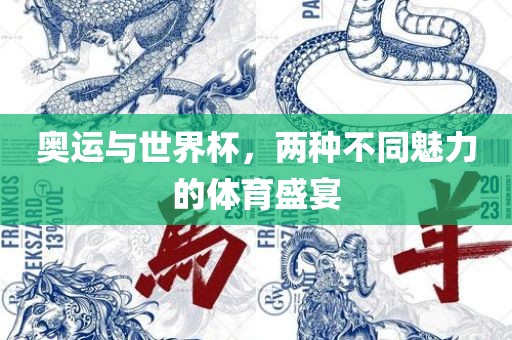 奥运与世界杯，两种不同魅力的体育盛宴