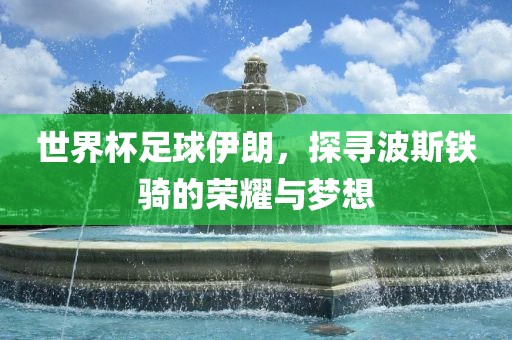 世界杯足球伊朗，探寻波斯铁骑的荣耀与梦想