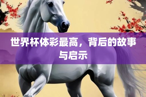 世界杯体彩最高，背后的故事与启示