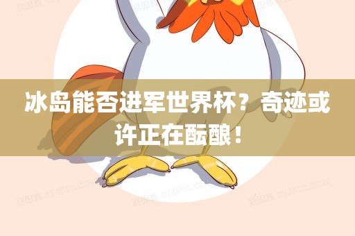 冰岛能否进军世界杯？奇迹或许正在酝酿！
