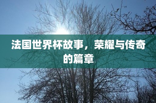 法国世界杯故事，荣耀与传奇的篇章