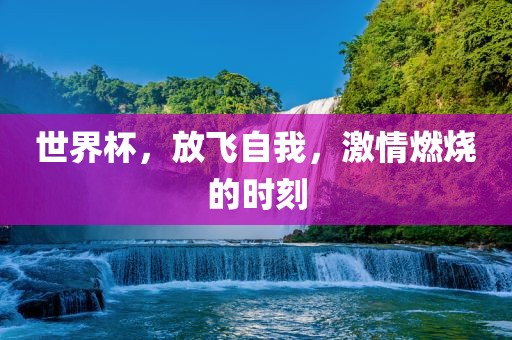 世界杯，放飞自我，激情燃烧的时刻