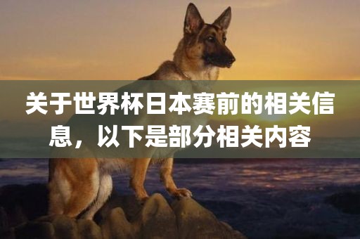 关于世界杯日本赛前的相关信息，以下是部分相关内容