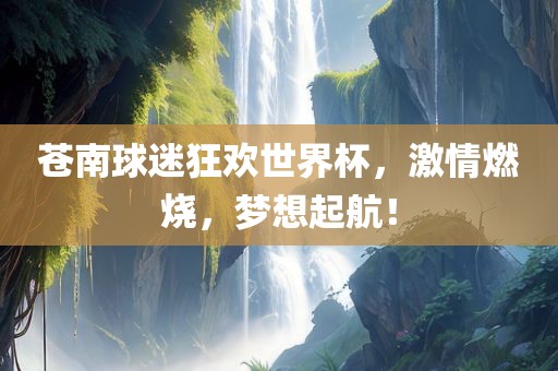 苍南球迷狂欢世界杯，激情燃烧，梦想起航！